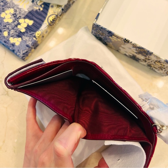 Brand New Lady Dior Lotus Wallet - Picture 11 of 12